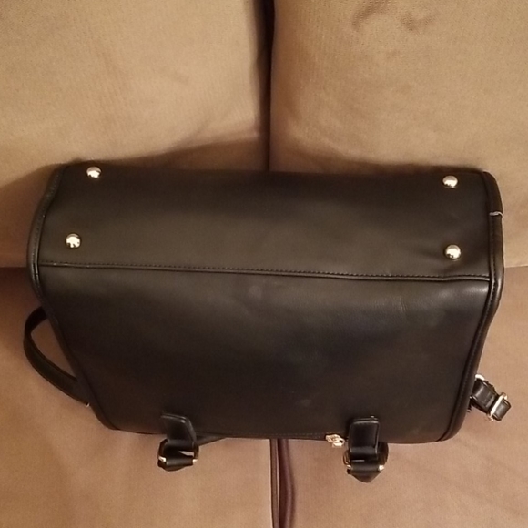 Black handbag with gold studs and hardware - Picture 13 of 16